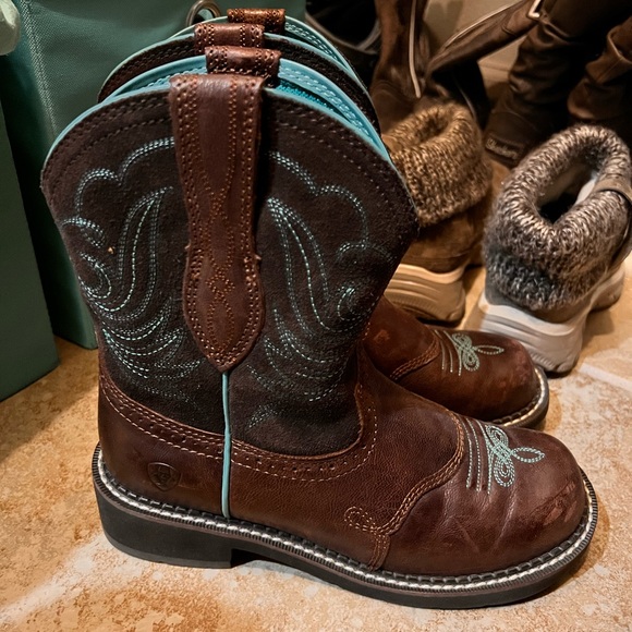 Artiat Phat Baby Boots Brown/Teal - Picture 3 of 6